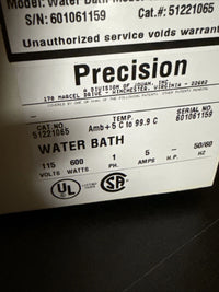 PRECISION 180 SERIES WATER BATH Cat No. 51221065