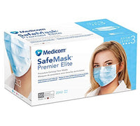 Medline NON27122 Isolation Procedure Face Masks Yellow Level 1 Case of 300
