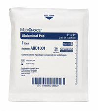 MediChoice Sterile Abdominal Pads 5” x 9” ABD1001 Case of 432 Latex Free