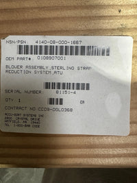 Industrial Blower Assembly Baldor Motor 1HP 230/460V ATU Reduction System