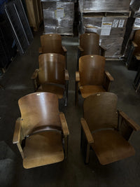 Vintage Wooden Theater Seating Set (14 Seats)