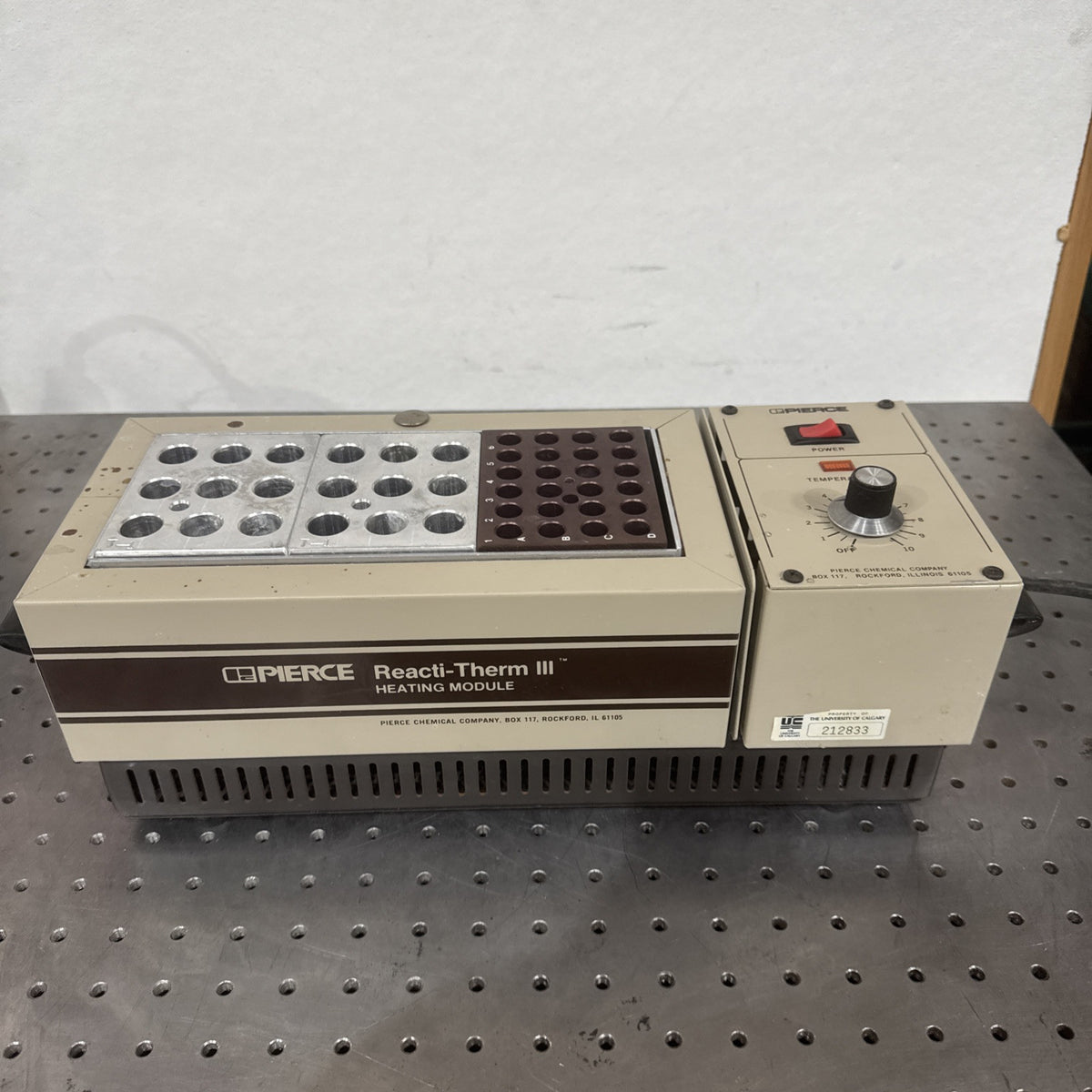 Pierce Reacti-Therm III Heating Module 18830 Heatblock with Blocks laboratory