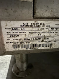 Alto Shaam Double Stack 7.14 ESG Gas Combitherm Oven With ASC-4G Oven