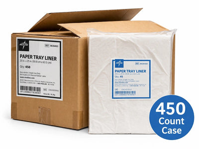 Medline Paper Tray Liner 20x25 WGN400 Case of 450 Disposable Liners