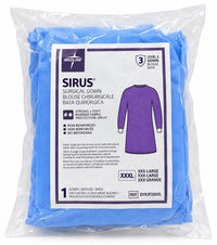 Medline DYNJP2004S Sirus Gown XXX-Large Non-Reinforced Sterile 18/Case