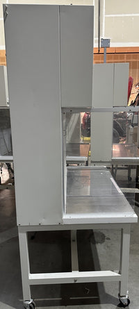 NuAire NU-201-430 4ft Laminar Flow Clean Bench Cracked Acrylic Sash Used