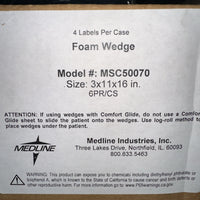 Medline Foam Wedge, Model MSC50070, Size 3 × 11 × 16 inches, 1 Set