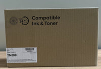 2PK TN880 High Yield BK Toner Cartridge For Brother TN850 HL-L6200DW MFCL6300DW