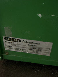 BIO-RAD LABORATORIES MODEL 400 POWER SUPPLY (DEC75)