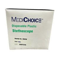 MediChoice Disposable Plastic Stethoscope – Latex Free (10/Box) Ref 994910