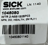 (NEW) SICK WTR2-N551S06P03 PN#1045080 ZONE CONTROL PHOTOELETRIC SENSOR
