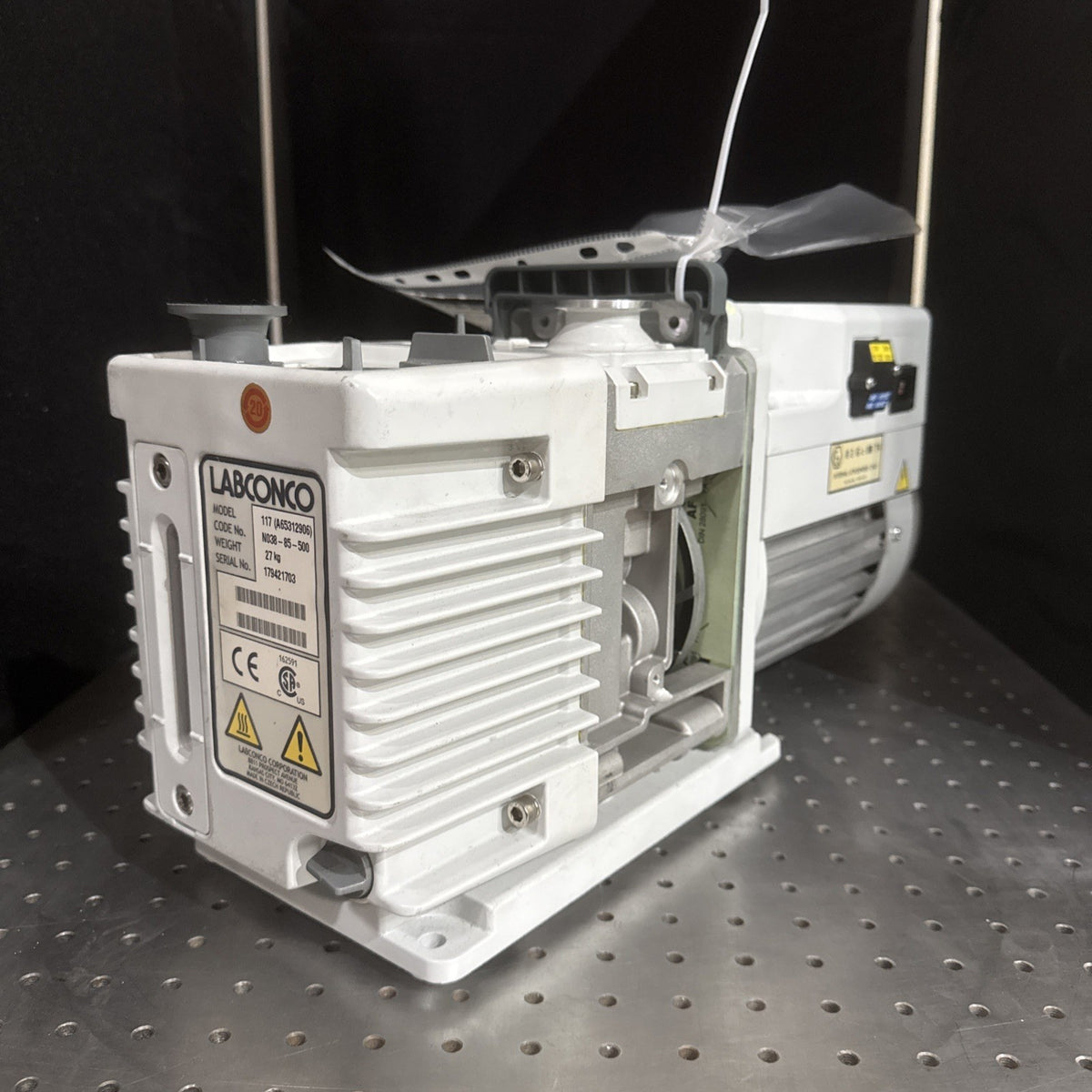 Labconco 117 A65312906 Rotary Vane Vacuum Pump