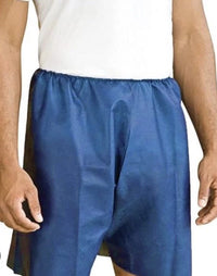 MediChoice Disposable Exam Shorts Blue XX-Large Case of 50 Elastic Waist ES3504