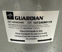 Medline Guardian Commode Bucket w/ Lid & Handle MDS80306B Replacement Gray