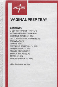 Lot of 4 Medline DYND70670 Vaginal Prep Tray Kit Exp 11/2025