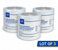 Lot Of 3 Medline Sterilization Roll 3” x 100 ft MPP200410S