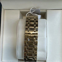 Olevs Men’s Luxury Watch, Day Date, Diamond, Gold Band And Face