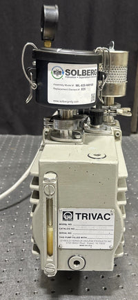 Leybold Trivac D4A rotary vane vacuum pump, Model D4A, GE 115/230 VAC, 50/60 Hz