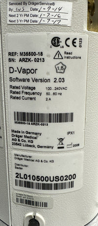 Baxter D-Vapor M35500-18