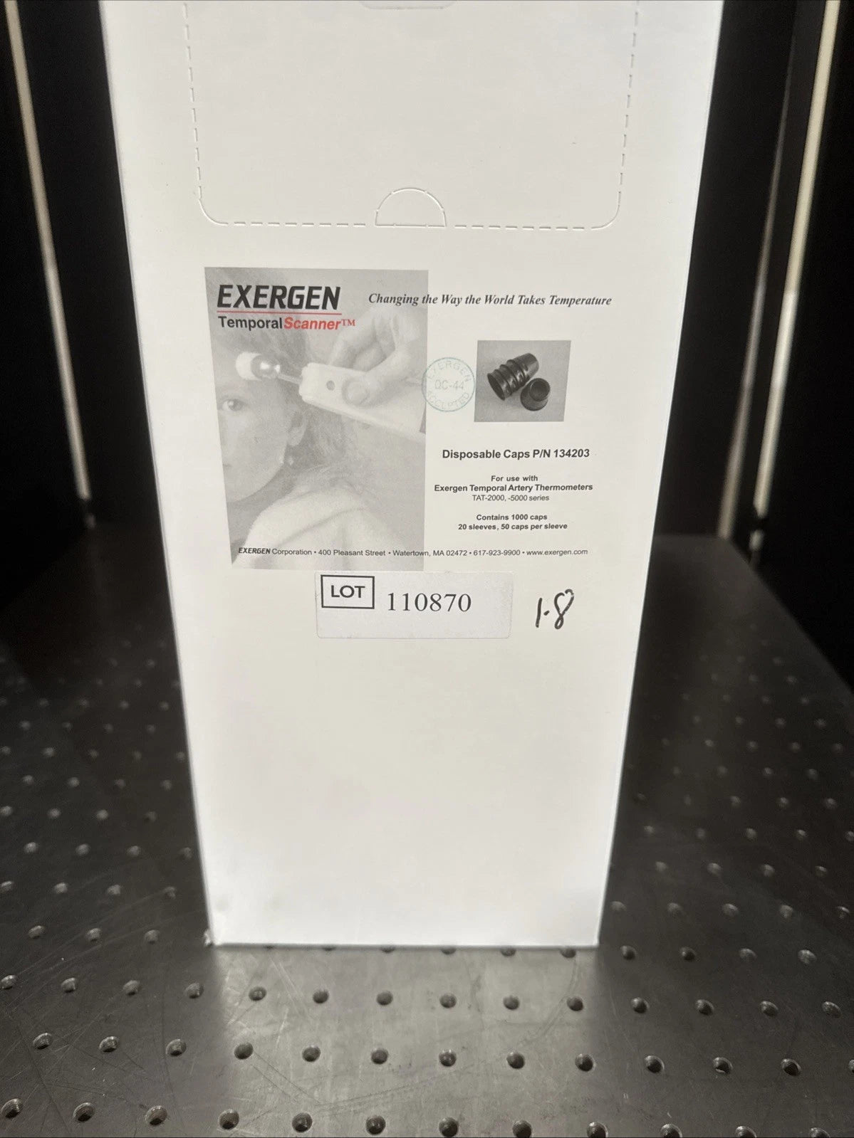 Exergen 134203 Disposable Caps for TAT-2000 & TAT-5000 Scanners - Box of 1000