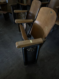 Vintage Wooden Theater Seating Set (14 Seats)
