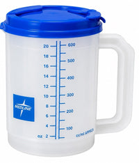 Medline DYC80541P 22 oz Insulated Drinking Carafe Blue Lid Lot of 62