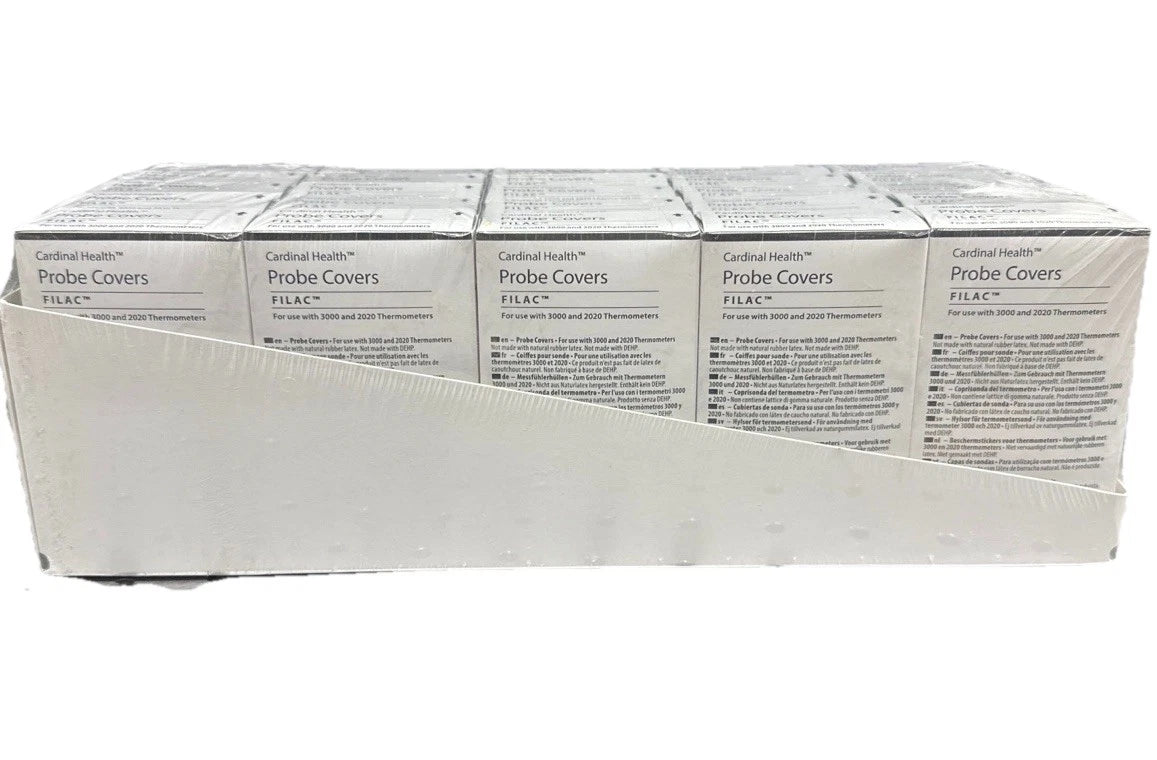 Cardinal Health FILAC Probe Covers Case / Tray – For 3000 & 2020 Thermometers