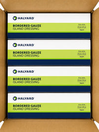Halyard 50196 Bordered Gauze Island Dressing 6” x 6” Sterile 100/Case