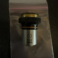 Olympus Tokyo 10x 0.25 Microscope Objective Lens 800817 Made in Japan