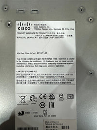Cisco Catalyst WS-C3650-24PD 24-PortGigabit Ethernet Network Switch
