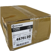 HALYARD 48701 PATIENT SLIPPERS, Medium, Yellow, Non-Skid, Case 48/PAIRS