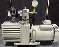 Leybold Trivac D4A rotary vane vacuum pump, Model D4A, GE 115/230 VAC, 50/60 Hz