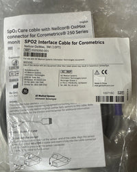 New GE Interface Cable 2025350-001 Nellcor OxiMax 3m Corometrics 250
