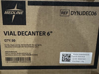 Medline Vial Decanter 6”, REF DYNJDEC06, Qty 50, sterile, single-use