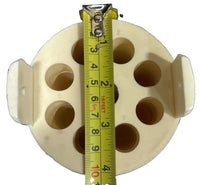 Lot of 4 Centrifuge Rotor Tube Adapters 9 Position 15mL Beige Plastic