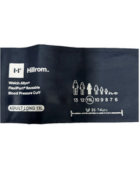 Hillrom Welch Allyn FlexiPort Reusable Blood Pressure Cuff Lg Adult 11L Blue