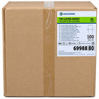 Halyard 69988 Tri-Layer AAMI Level 2 Isolation Gowns Yellow XL 100 Count