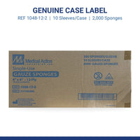 Gauze Sponges 4x8 12 Ply 1048-12-2 Case of 2000