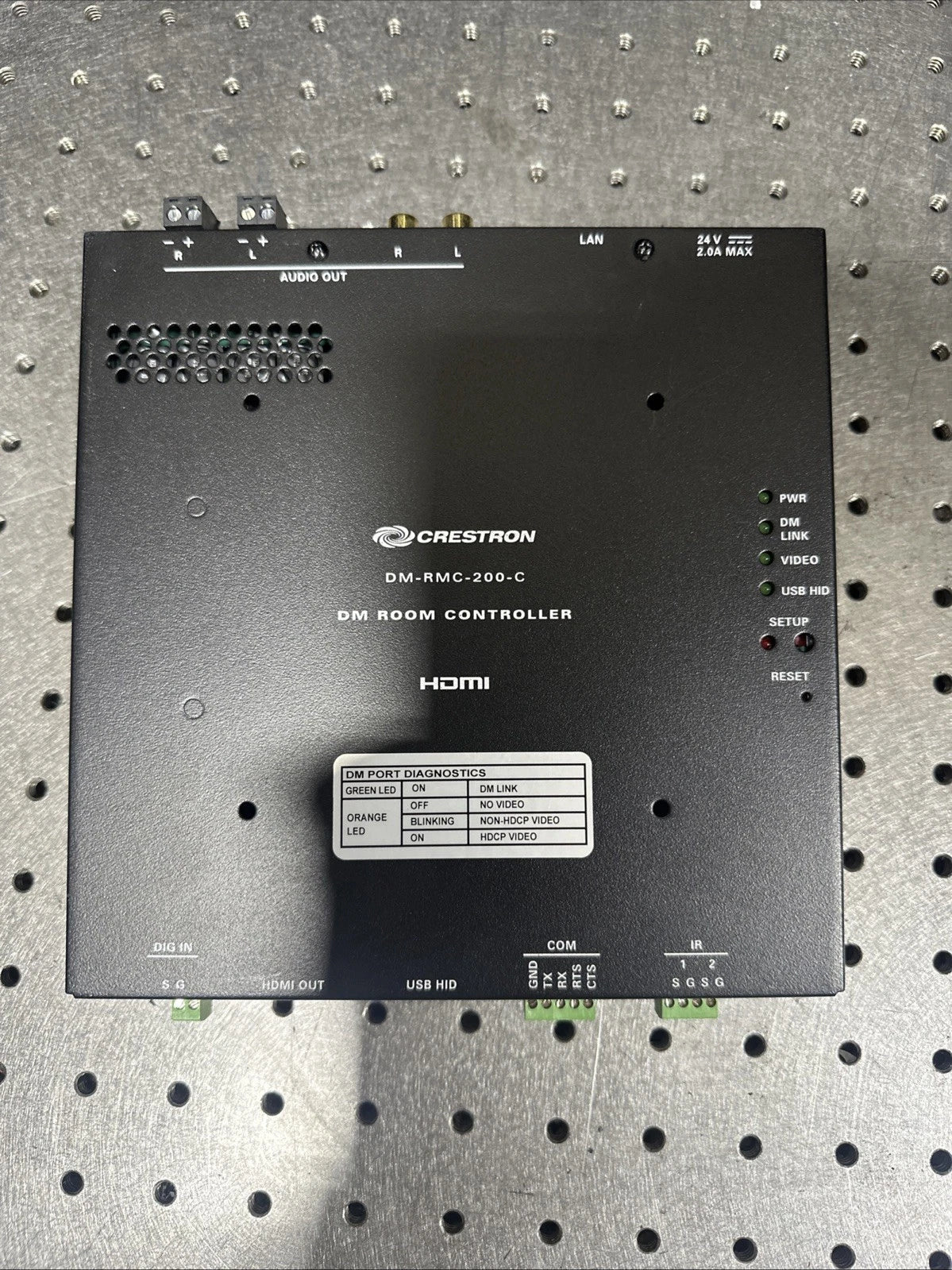 Crestron DM-RMC-200-C Digital Media Room Controller HDMI No AC Adapter TESTED