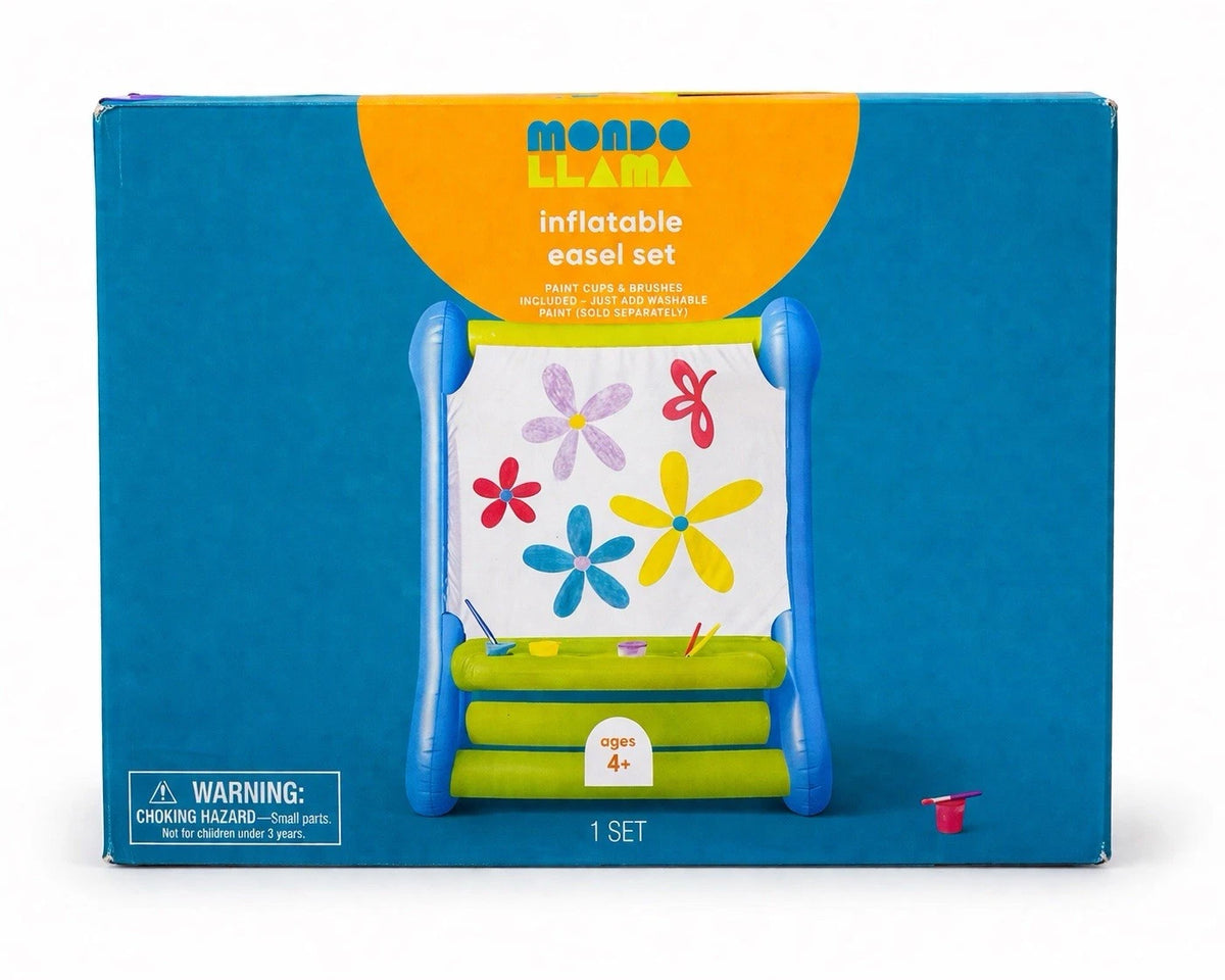 Mondo Llama Inflatable Easel Set Kids Art Painting Kit Ages 4+