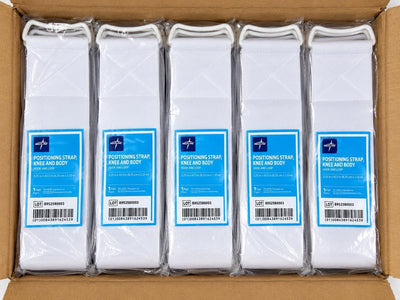 Medline DYNDSTRAP1 Positioning Strap Knee Body Hook Loop 3.25”x43.5” 50 Pairs
