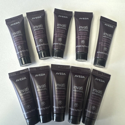 10x Aveda invati Advanced Thickening Conditioner .34 oz/10 ml Each, 10 Samples