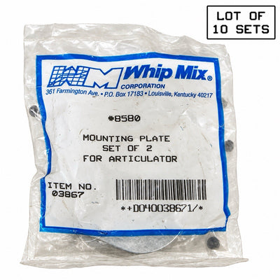 Whip Mix 8580 Mounting Plate Sets Lot of 10 Item 03867