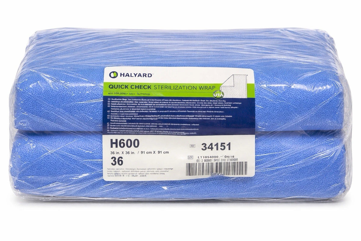 Halyard H600 Sterilization Wrap 36x36in Ref 34151 Blue Sheets Qty 36