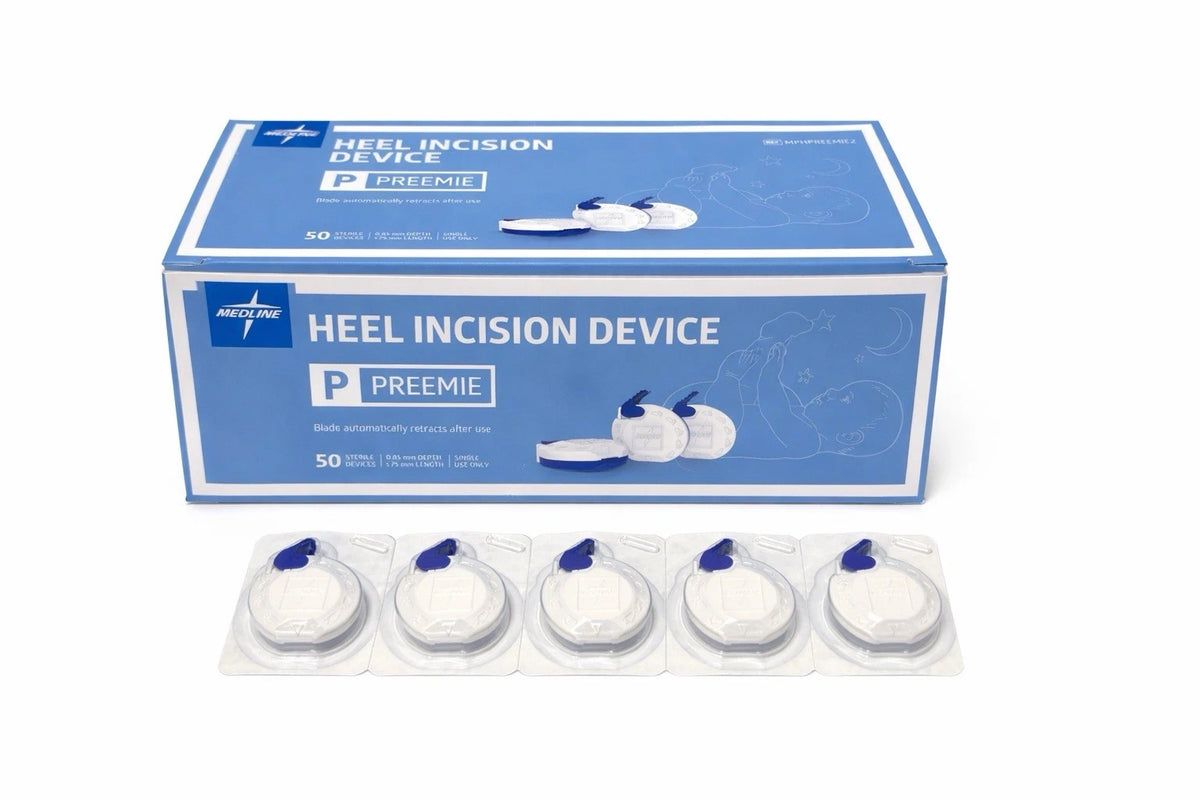 Medline Preemie Heel Device MPHPREEMIE2 50ct 0.85mm Depth 1.75mm Length