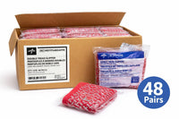Medline Double Tread Slipper Socks Large Red MDTPS4B04FPR 48 Pairs