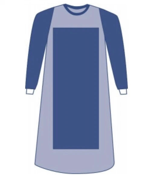 Medline SIRUS Gown DYNJP2227S, L , X-Long Poly-Reinforced Breathable Film 20ct