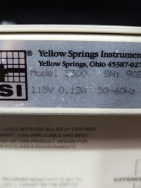 YSI INCORPORATED MODEL 5300 BIOLOGICAL OXYGEN MONITOR