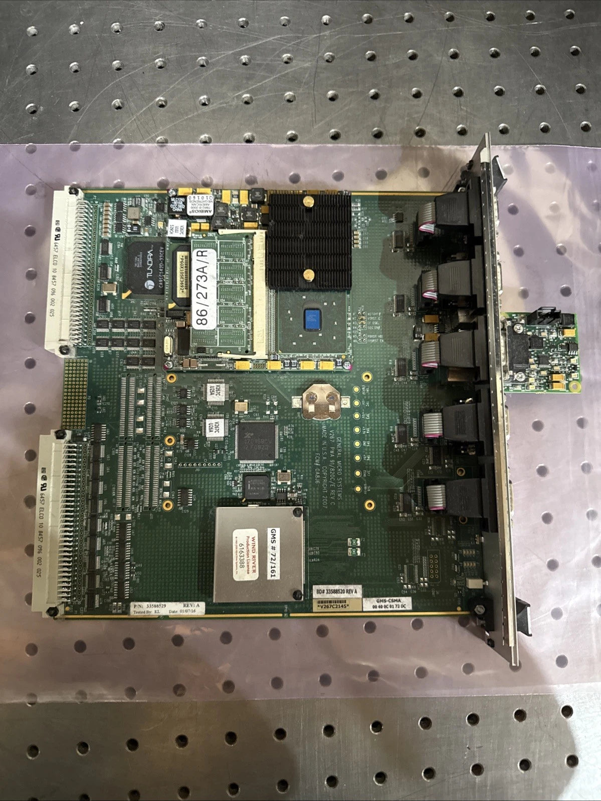 General Micro Systems Circuit Board Card V267 PWA 33588529 Rev: A