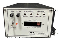 MBF Lucivid MR1-103A Microscope Video Overlay Display Controller & Cord SN 222